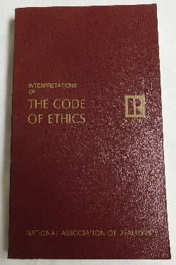 Interpretations of the Code of Ethics by National Association of Realtors (PB, 1978) | Books & More Bookstore