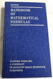 Handbook of Mathematical Formulas by Hans-Jochen Bartsch (HC, 1974) | Books & More Bookstore