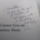 Man Cannot Live on Vitamins Alone by Dr. Vic Shayne (PB 2002) | Books & More Bookstore