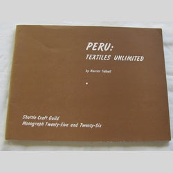 PERU: TEXTILES UNLIMITED by Harriet Tidball (PB 1969) | Books & More Bookstore